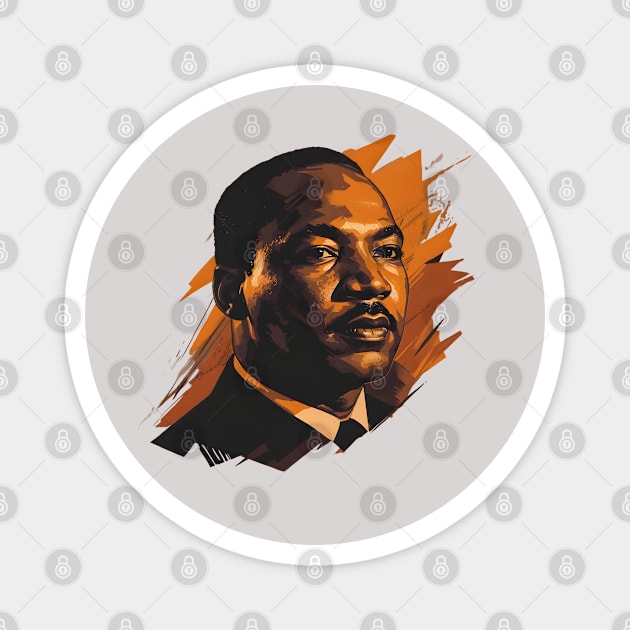 Inspire Unity: Festive Martin Luther King Day Art, Equality Designs, and Freedom Tributes! Magnet by insaneLEDP